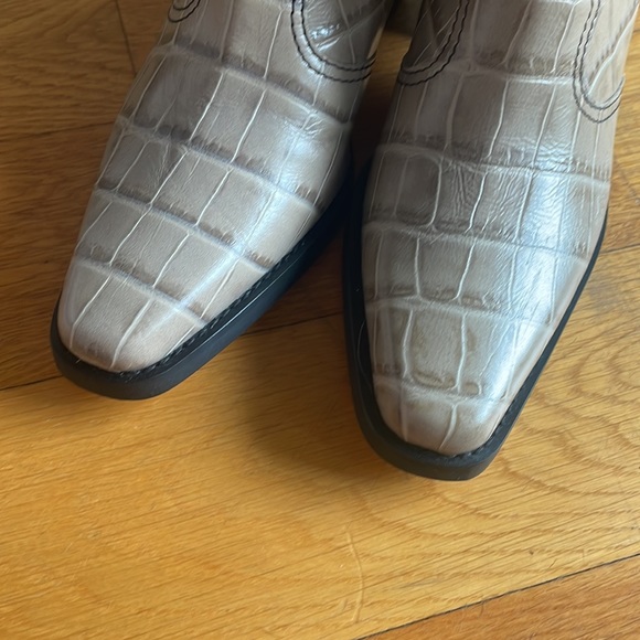 GANNI Animal Print Western Boots 37 - Picture 7 of 12